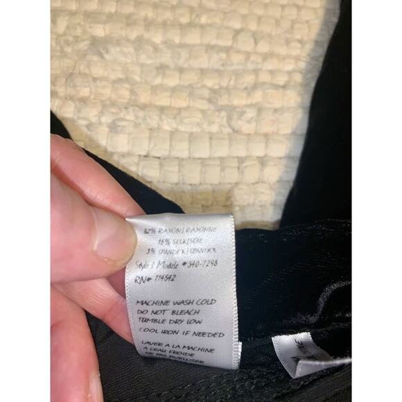 NWT BLANK NYC  BLACK VELVET SKINNY "SPRAY ON" LEGGING JEANS 26 - Picture 6 of 9